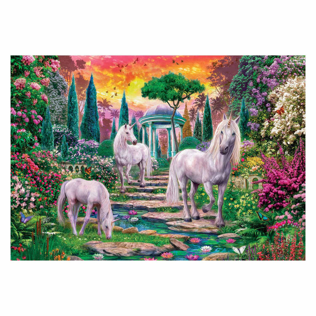 Puzzle Clementoni klasyczne jednorożce, 2000 elementów.