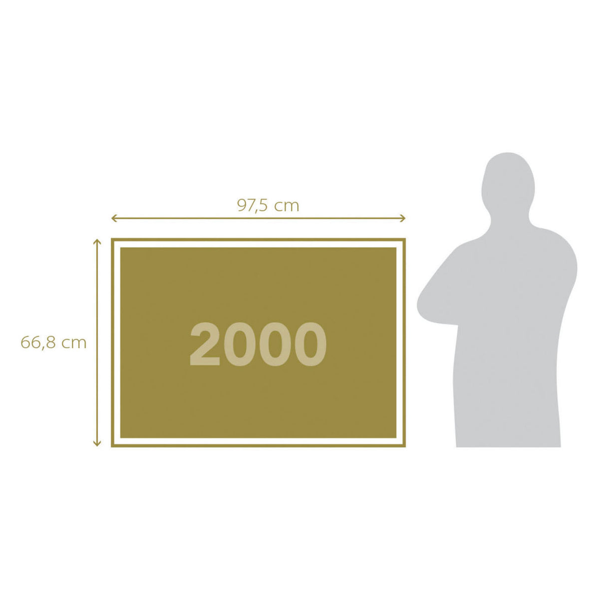 Puzzle Clementoni klasyczne jednorożce, 2000 elementów.