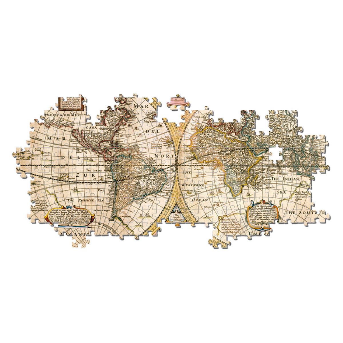 Clementoni puzzle antyczna mapa świata, 3000 elementów.