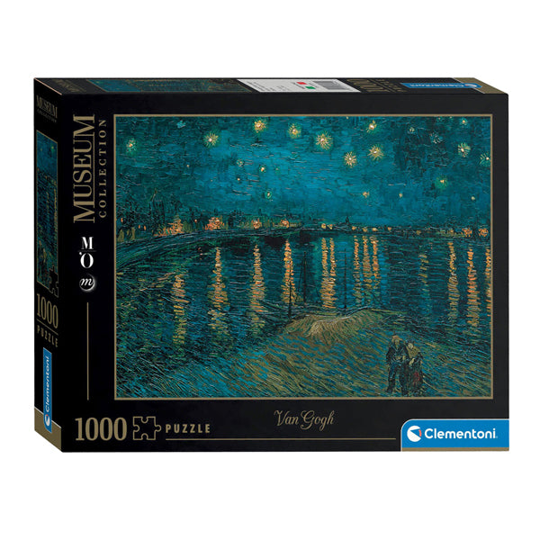 Klementoni Jigsaw Puzzle z Gogh Night Over the Rhone, 1000st.