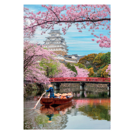 Puzzle Clementoni Zamek Himeji na wiosnę, 1000 elementów.