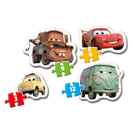 Puzzle Clementoni 3-6-9-12 moje pierwsze puzzle samochody
