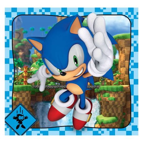Clementoni - puzzle - 3x48 elementów - jeż sonic - puzzle dla dzieci - od 5 lat