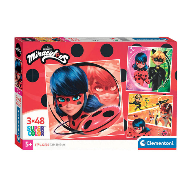 Clementoni Jigsaw Puzzle Super Color Square Cirmulous, 3x48st.
