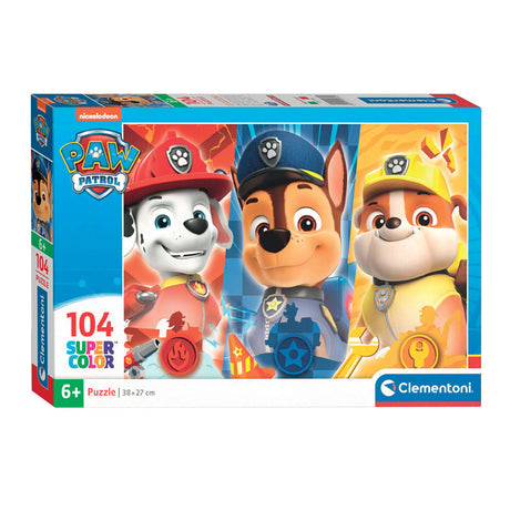 Clementoni Jigsaw Puzzle Super Color Paw Patrol Zamknięte, 104st.