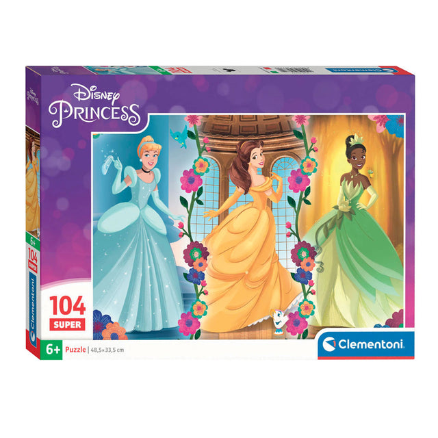 Puzzle Clementoni Super Color Disney Princess, 104 elementy.