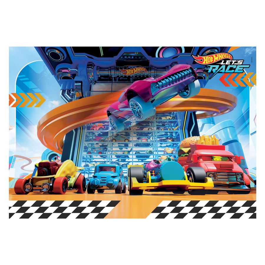Clementoni Jigsaw Puzzle Super Color Hot Wheels II, 104st.