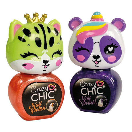 Clementoni Clementoni Crazy Chic - lakiery do paznokci zwierzątka, 2 szt.