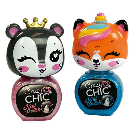 Clementoni Clementoni Crazy Chic - lakiery do paznokci zwierzątka, 2 szt.