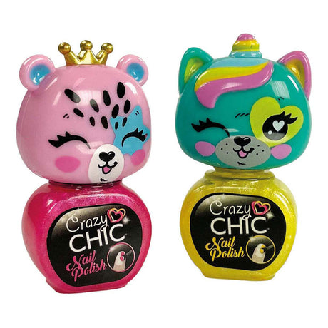 Clementoni Clementoni Crazy Chic - lakiery do paznokci zwierzątka, 2 szt.