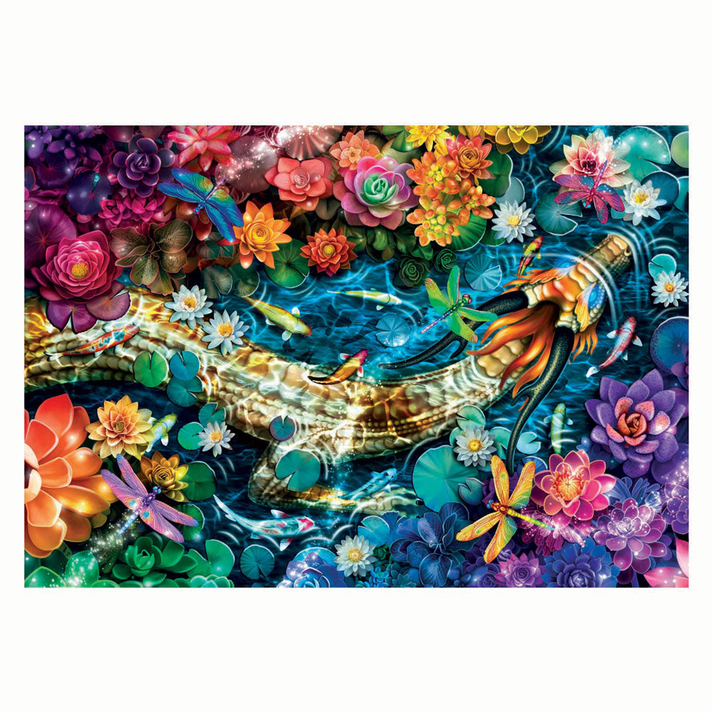 Puzzle Clementoni dzieła sztuki rzeka koi, 1000 elementów.