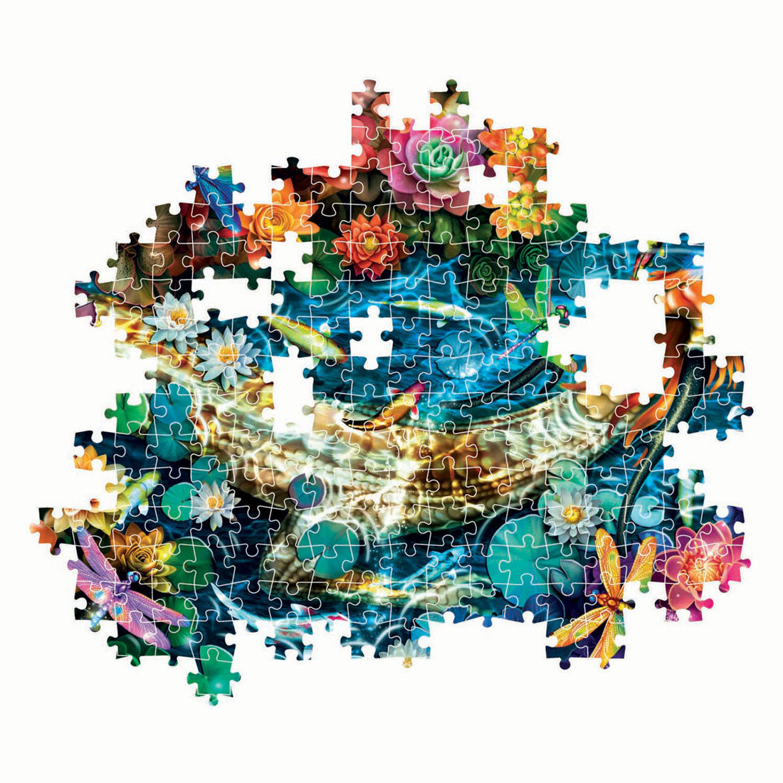 Puzzle Clementoni dzieła sztuki rzeka koi, 1000 elementów.