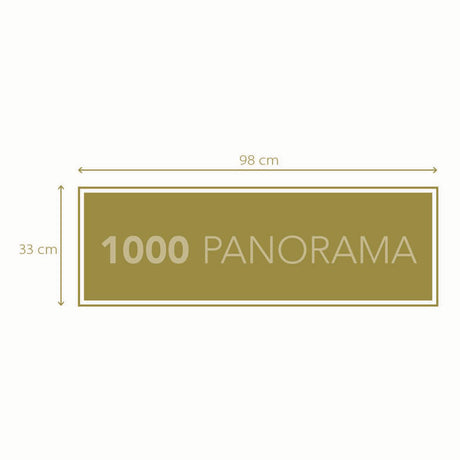Puzzle panoramiczne Clementoni złote refleksy Wanaki, 1000 elementów.