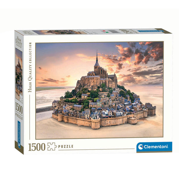 Clementoni - puzzle - 1500 elementów - powstanie Mont Saint-Michel - puzzle dla dorosłych - kolekcja wysokiej jakości