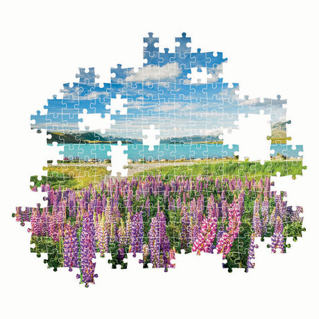 Puzzle Clementoni Kwiaty nad jeziorem Tekapo, 1500 szt.