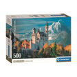 Puzzle Clementoni Zamek Neuschwanstein, 500 elementów.