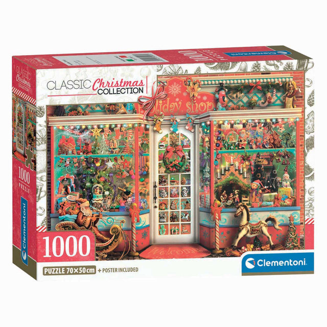Puzzle Clementoni Sklep świąteczny - 1000 elementów.