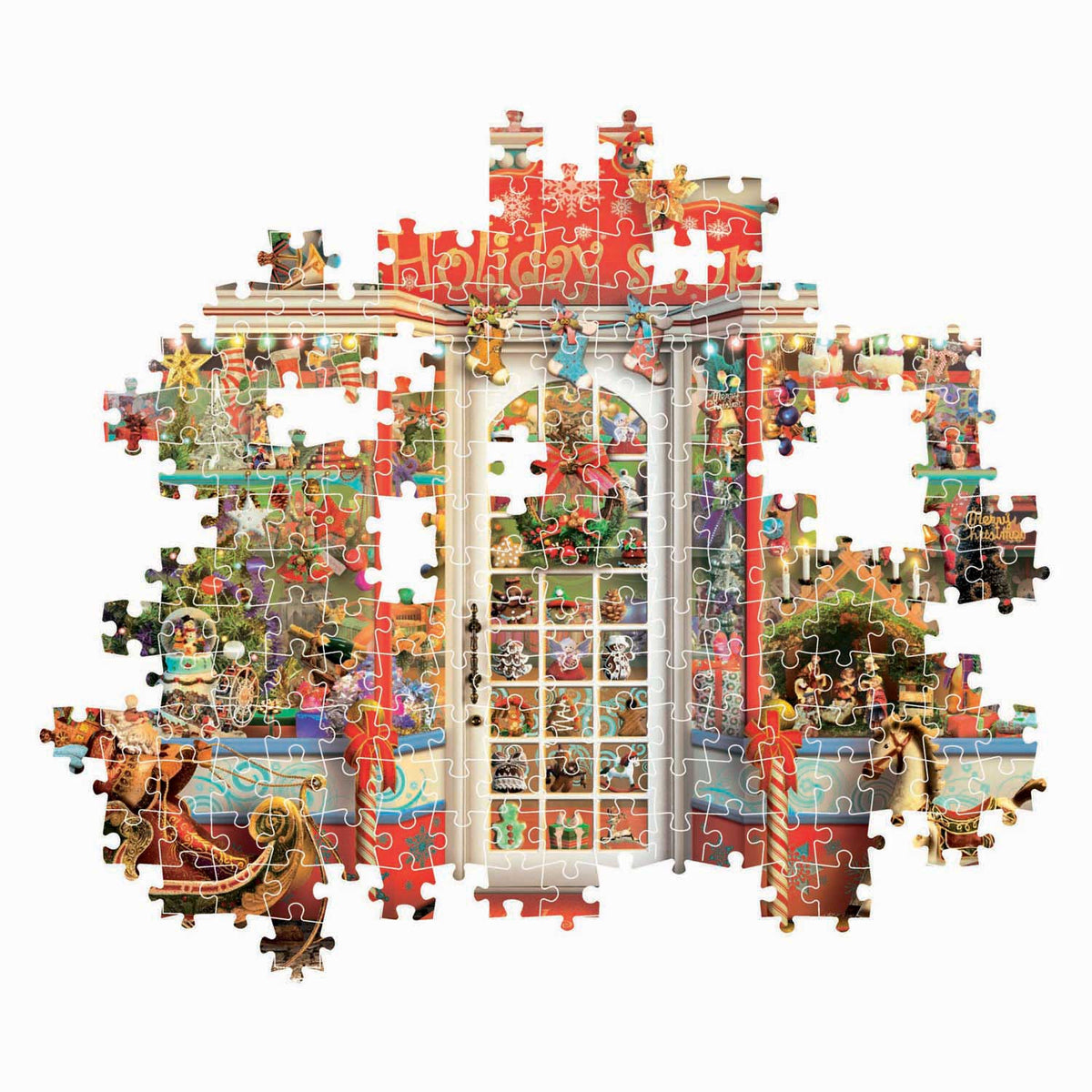 Puzzle Clementoni Sklep świąteczny - 1000 elementów.