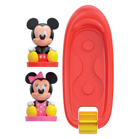 Clementoni Disney zabawki do kąpieli myszka miki i łódka minnie - pływające zabawki wodne dla dziecka - zabawki do kąpieli i zabawki do kąpieli ze śmigłem