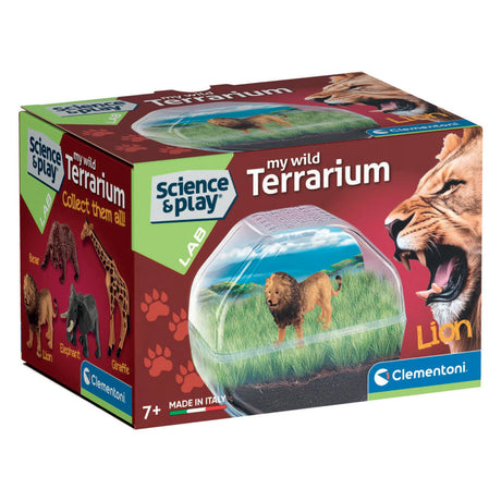 Clementoni dziki lew z terrarium | 2 szt