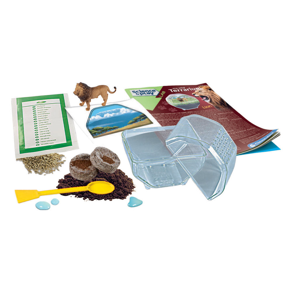 Clementoni dziki lew z terrarium | 2 szt