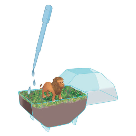 Clementoni dziki lew z terrarium | 2 szt