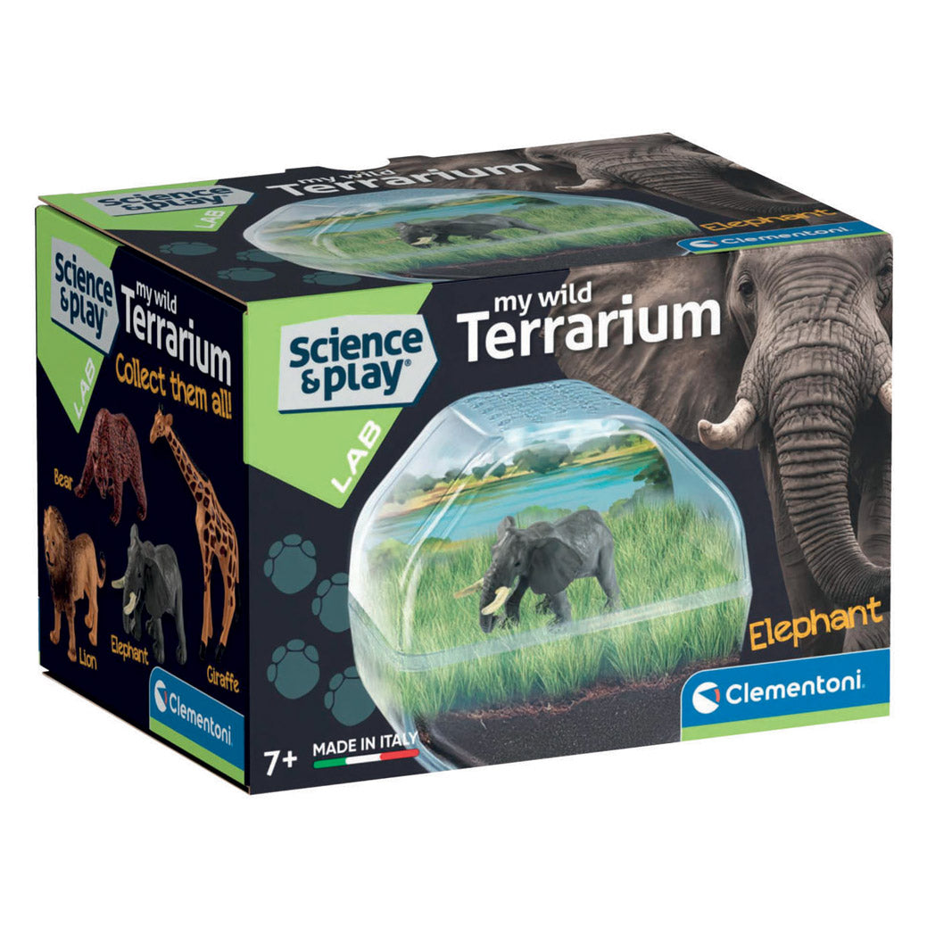 Gra naukowa Clementoni Moje dzikie terrarium - słoń