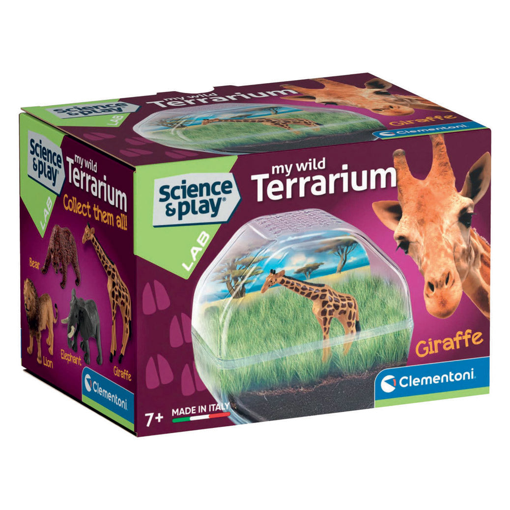 Gra naukowa Clementoni Moje dzikie terrarium - żyrafa