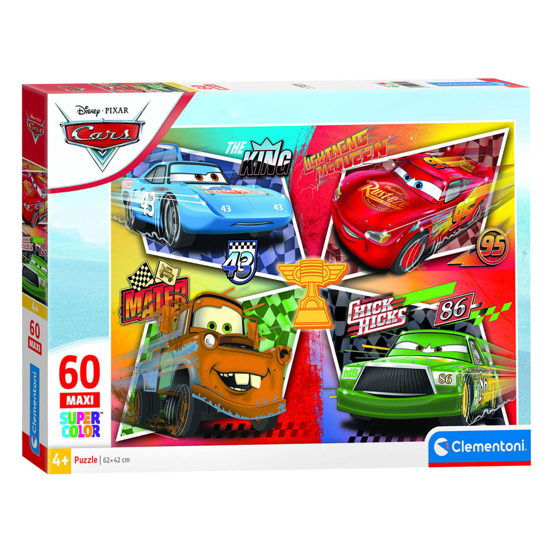 Puzzle samochodziki Clementoni - 60 szt. maks
