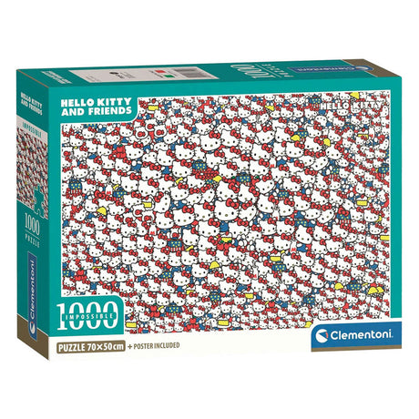 Puzzle niemożliwe Clementoni Hello Kitty - 1000 elementów.
