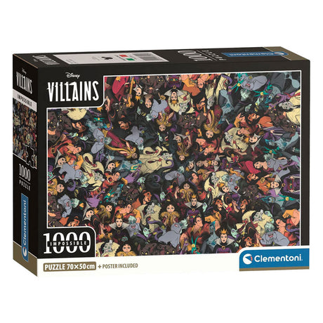 Clementoni Disney Impossible Les Méchants (Les Vilains) 1000 sztuk