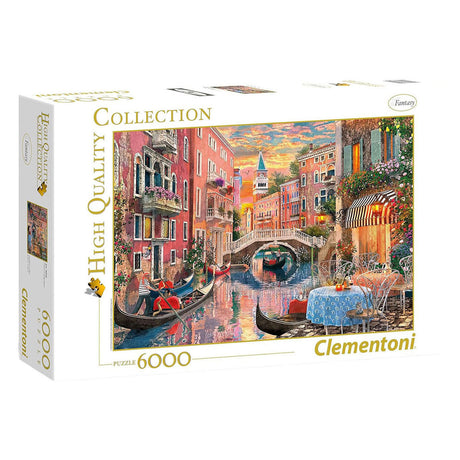 Clementoni - puzzle - 6000 elementów - zachód słońca w Wenecji - kolekcja wysokiej jakości - puzzle dla dorosłych