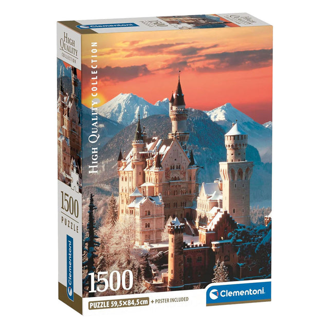 Clementoni - puzzle - 1500 elementów - Zamek Neuschwanstein - puzzle dla dorosłych