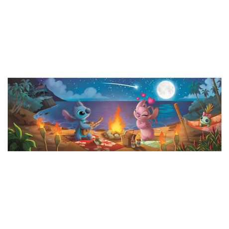 Clementoni - puzzle - 1000 elementów - panorama Disney Stitch - pudełko kompaktowe