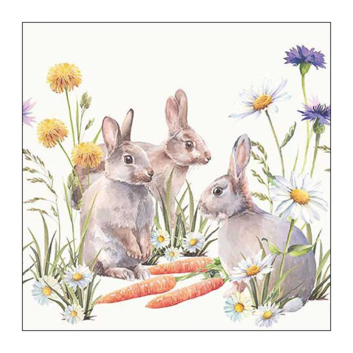 Serwetki Ambiente marchewkowy smakołyk 33x33cm Opakowanie zawiera 20 serwetek