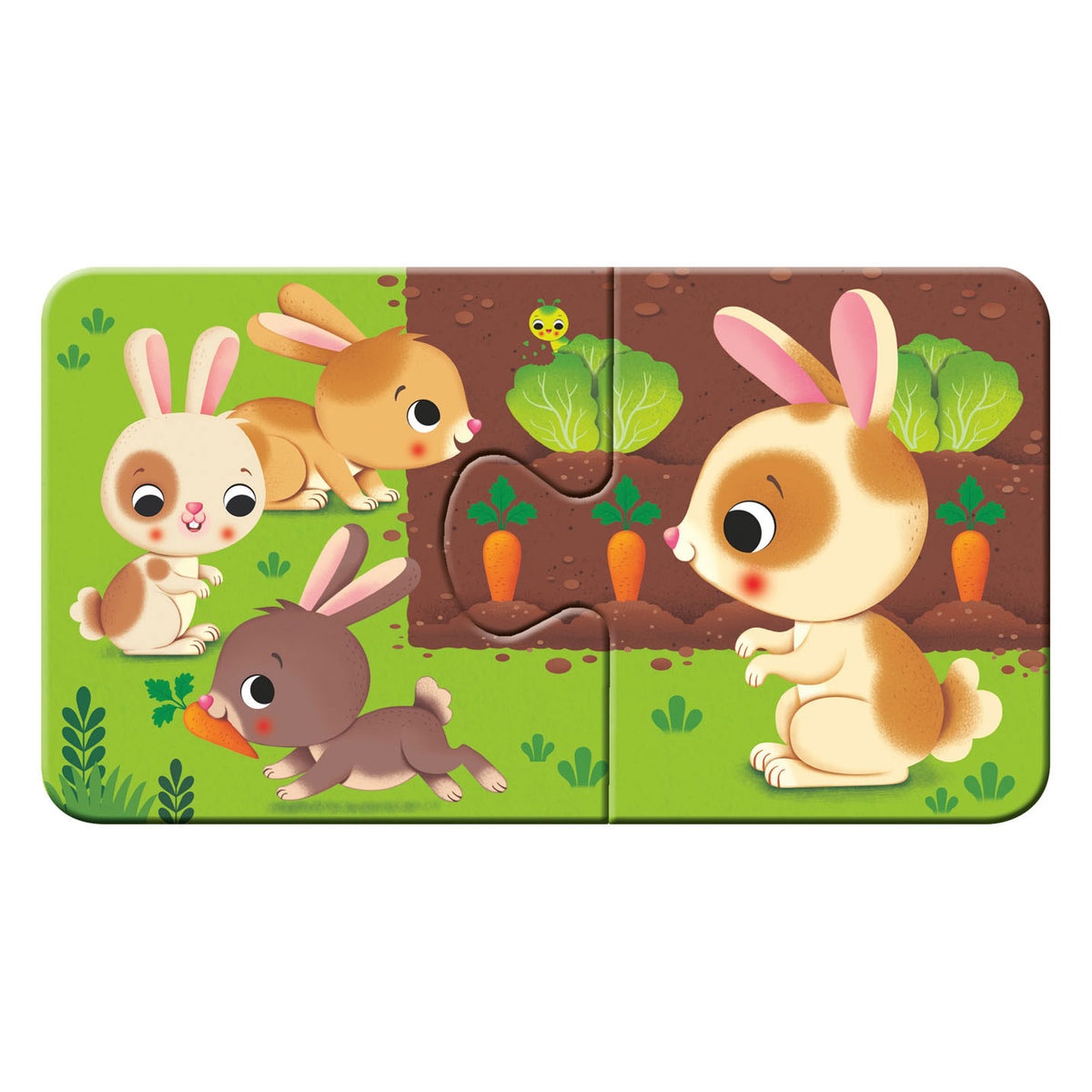 Zwierzęta Ravensburger i ich maluchy - moje pierwsze puzzle - elementy 9x2 - puzzle dla dzieci