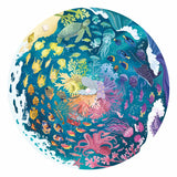 Okrągłe puzzle Ravensburger z kolorami oceanu i łodzi podwodnej - układanka - 500 elementów