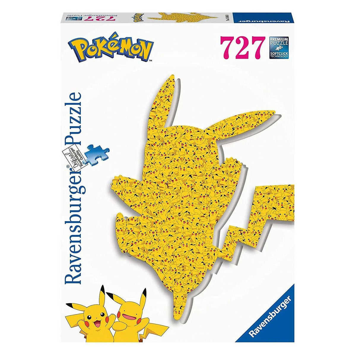 Ravensburger w kształcie puzzli Pikachu, 727st.