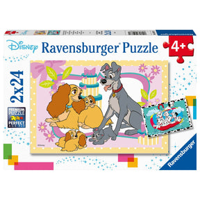 Ravensburger - urocze szczenięta 2x24 sztuki