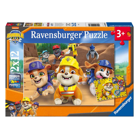 Puzzle Ravensburger Psi Patrol Gruzu Załoga - 2x12 kawałków kartonu.