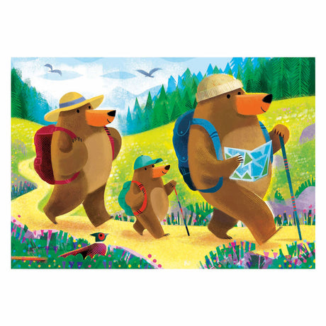 Puzzle Ravensburger Miś rodzinne wakacje 2x24 elementy