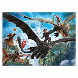 Puzzle Ravensburger smoki i bohaterowie - 150 szt. XXL