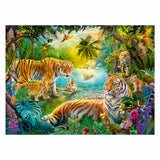 Puzzle Ravensburger Tygrysy w oazie - puzzle 500 elementów.