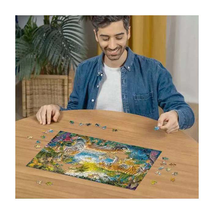 Puzzle Ravensburger Tygrysy w oazie - puzzle 500 elementów.