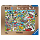 Seria komiksów Ravensburgera Raya: Podróż w czasie 4 – Czas przyszły – Puzzle z kreskówek – 1000 elementów