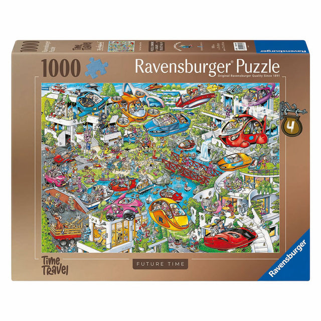 Seria komiksów Ravensburgera Raya: Podróż w czasie 4 – Czas przyszły – Puzzle z kreskówek – 1000 elementów
