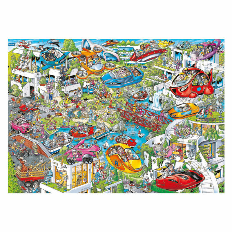 Seria komiksów Ravensburgera Raya: Podróż w czasie 4 – Czas przyszły – Puzzle z kreskówek – 1000 elementów