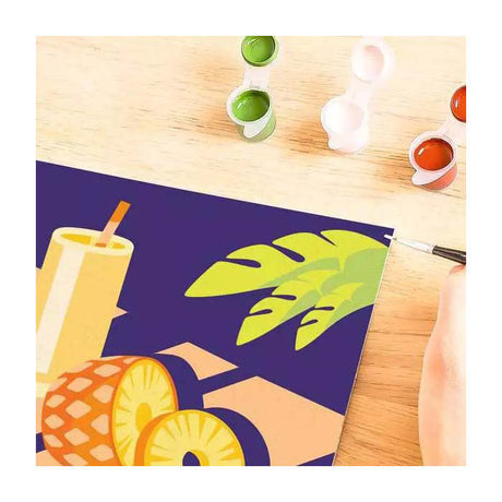 Zestaw do malowania po numerach Ravensburger - pakiet kreatywnego malowania ananas.