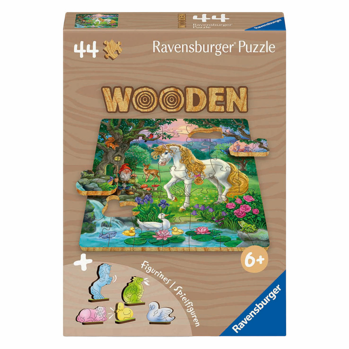 Drewniane puzzle Ravensburger Jednorożec - 44 szt.