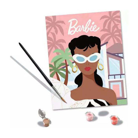Farba Ravensburger po numerze Barbie 1959 kreatywny pakiet dla dorosłych.